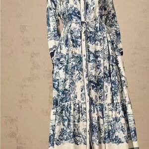 Miss Rosier graphic print midi dress